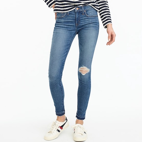 J. Crew Denim - J CREW 8” Skinny Toothpick Distressed Jeans